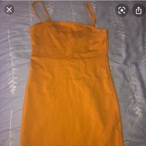 Forever 21 Mustard Yellow Bodycon Dress
